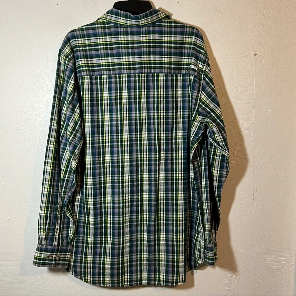 MK Plaid Flannel Button Up Shirt Mens Mountain Khakis